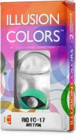 Карнавальные контактные линзы ILLUSION colors RIO FC-17 0,0D R8.6 2шт