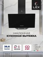 Наклонная вытяжка LEX Meta 600, black