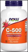 Now C-500 Calcium Ascorbate 250 капсул