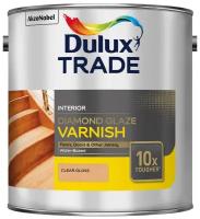 Лак паркетный на водной основе Dulux Diamond Glaze глянцевый 2,5 л