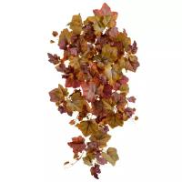 Искусственное ампельное растение "Виноградный куст Velvet микс" без плодов 75 см, цвет: киноварь