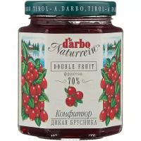 Конфитюр d'arbo Naturrein Double Fruit, брусника, 200 г