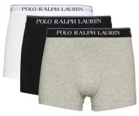 Трусы Polo Ralph Lauren, 3 шт., размер S, серый, белый, черный