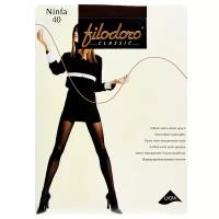 Колготки Filodoro Classic Ninfa, 40 den, размер 4, коричневый, черный