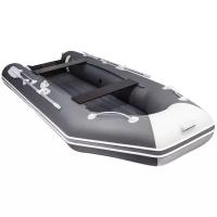 Надувная лодка Аква 3600НДНД графит/светло-серый
