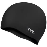 Шапочка для плавания TYR Wrinkle Free Silicone Cap Черный