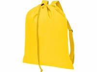 Рюкзак со шнурком и парусиновыми лямками Oriole, цвет желтый