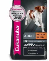 Корм Eukanuba Dog 3кг для взрослых собак средних пород сухой