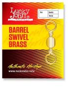 Вертлюги Lucky John BARREL SWIVEL Brass 022, 10 шт