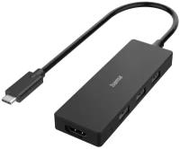 Разветвитель USB-C HAMA H-200113 черный