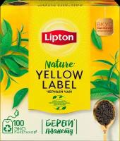 Чай черный LIPTON Yellow Label, 100пак