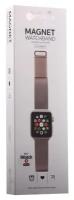 Ремешок для Apple Watch 40мм/ 38мм из нержавеющей стали COTEetCI W6 MAGNET Band (WH5202-BR) Черный - красный