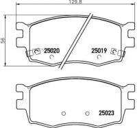 Колодки Тормозные Дисковые Передн, Hyundai: I20 14-, I20 08-, I20 Coupe 15- Brembo арт. P30069