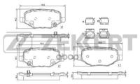 Колодки торм. диск. зад. для dodge caravan 12- grand caravan 11- ford edge 14- explorer v 11- taurus Zekkert BS3023