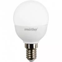 Светодиодная LED лампа Smartbuy шар P45 E14 9,5W 6000K 6K матовая пластик SBL-P45-9_5-60K-E14