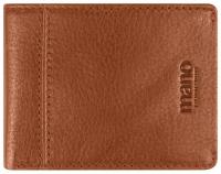 Бумажник Mano "Don Montez", натуральная кожа в коньячном цвете, 11 х 8,4 х 1,7 см M191925002