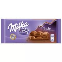 Молочный шоколад Milka Тройное какао 90 гр