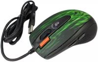 Мышь A4Tech XL-750BK USB Green Fire