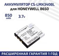 Аккумуляторная батарея (АКБ) CameronSino CS-LMX340BL для терминала сбора данных Honeywell 8650, 8670, Voyager 1602G, 3.7В, 850мАч, Li-Ion, черный