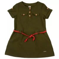 Платье Mini Maxi, размер 98, зеленый, хаки