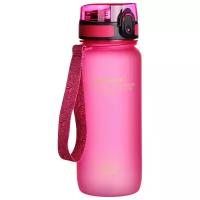 Бутылка для воды спортивная UZSPACE Colorful Frosted, Цвет: Розовый, 650 мл