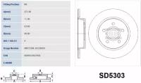 Диск Тормозной Ford Focus Iii 11-/C-Max 10- Задний Sangsin brake арт. SD5303