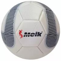 Мяч футбольный Meik-047 (белый) 4-слоя, TPU+PVC 3.2, 410-450 гр., машинная сшивка