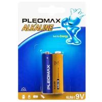 Батарейка Pleomax Alkaline 6LR61 (крона), в упаковке: 1 шт