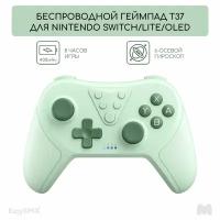 Беспроводной геймпад EasySMX T37 / для Nintendo Switch, Switch Lite, Switch Oled / Bluetooth, цвет зеленый (VG-M019)