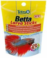 TetraBetta LarvaSticks корм в форме мотыля для петушков и других лабиринтовых рыб 5 г (sachet)