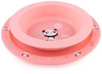 Комплект посуды Canpol Babies Exotic Animal (56/523), розовый