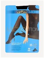 Колготки Omsa Micro&Cotton, 140 den, размер 4, черный