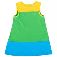 Платье Mini Maxi, размер 98, голубой, зеленый