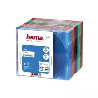 HAMA Коробка HAMA для 1 CD 5 цветов 25шт H-51166