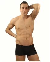 Мужские трусы хипсы черные с синим люрексом Romeo Rossi Polar Night Boxer RR00205 M (46)