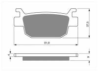 Колодки тормозные дисковые GOLDfren 287 S3 кросс SBS 832, EBC SFA 415, TRW MCB806, OEM 06435 KSV J01