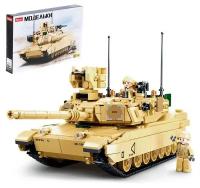 Конструктор Модельки «Танк Brown M1A2 Abrams», 781 деталь