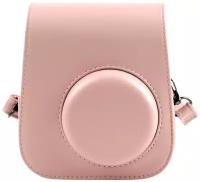 Защитный чехол-сумка-футляр MyPads для фотоаппарата Fujifilm Instax Mini 11 противоударный усиленный легкий из качественной кожи розового цвета