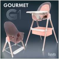 Стульчик для кормления Nuovita Gourmet G1 Standart 2 в 1, rosa/розовый
