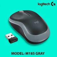 Мышь проводная Logitech M185 Grey-Black (910-002238)