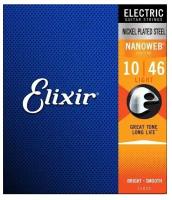 Струны для электрогитары Elixir 10-46 Nanoweb, 12052