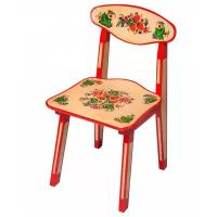 Детский стульчик Хохлома с художественной росписью Ягода/цветок рост 2