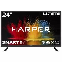 24" Телевизор HARPER 24R470TS LED, черный