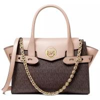 Сумка Женская Michael Kors Carmen Розовая 30S0GNMS1L Brown Soft Pink