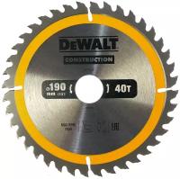 Пильный диск DEWALT CONSTRUCT DT1945, 190/30 мм