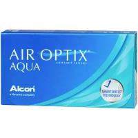 Контактные линзы Air Optix (Alcon) Aqua, 3 шт., R 8,6, D -5,5