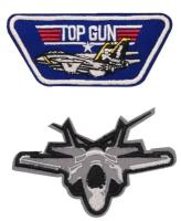 Нашивка на одежду top gun заплатка термонаклейка термонашивки