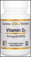 Капсулы California Gold Nutrition Vitamin D3 2000 IU, 90 шт