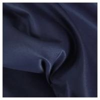 Ткань TBY атлас, матовый, 280 г/м2, B150 см, 100% полиэстер, темно-синяя, 5 м (TR. ТЛ-280-56-5)