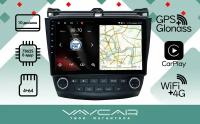 Магнитола Vaycar 10V3 для HONDA Accord 2002-2008 (Андроид, 3+32, 8 ядер, WiFi, BT, 4G, GPS, QLED 10")